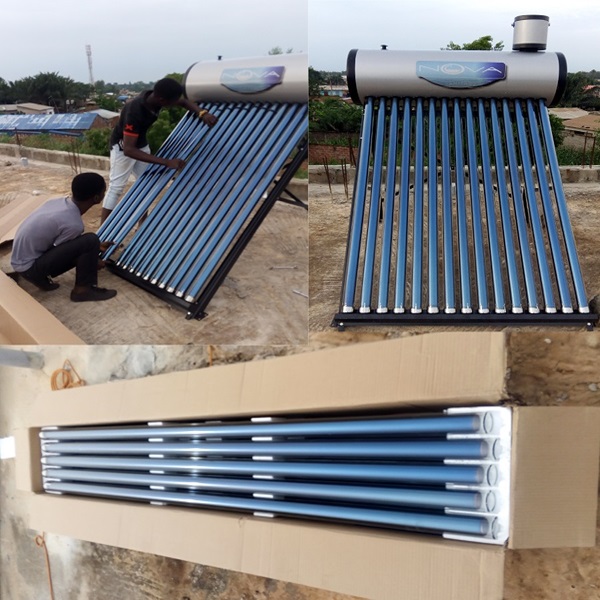 Installation d'un cheauffe eau solaire a glo Mai 2019.